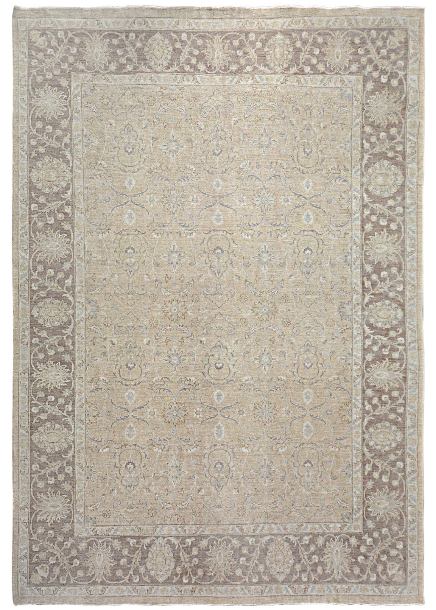 Handmade Afghan Chobi Rug | Bamyan Collection | 352 x 262 cm | 11'7" x 8'8" - Najaf Rugs & Textile