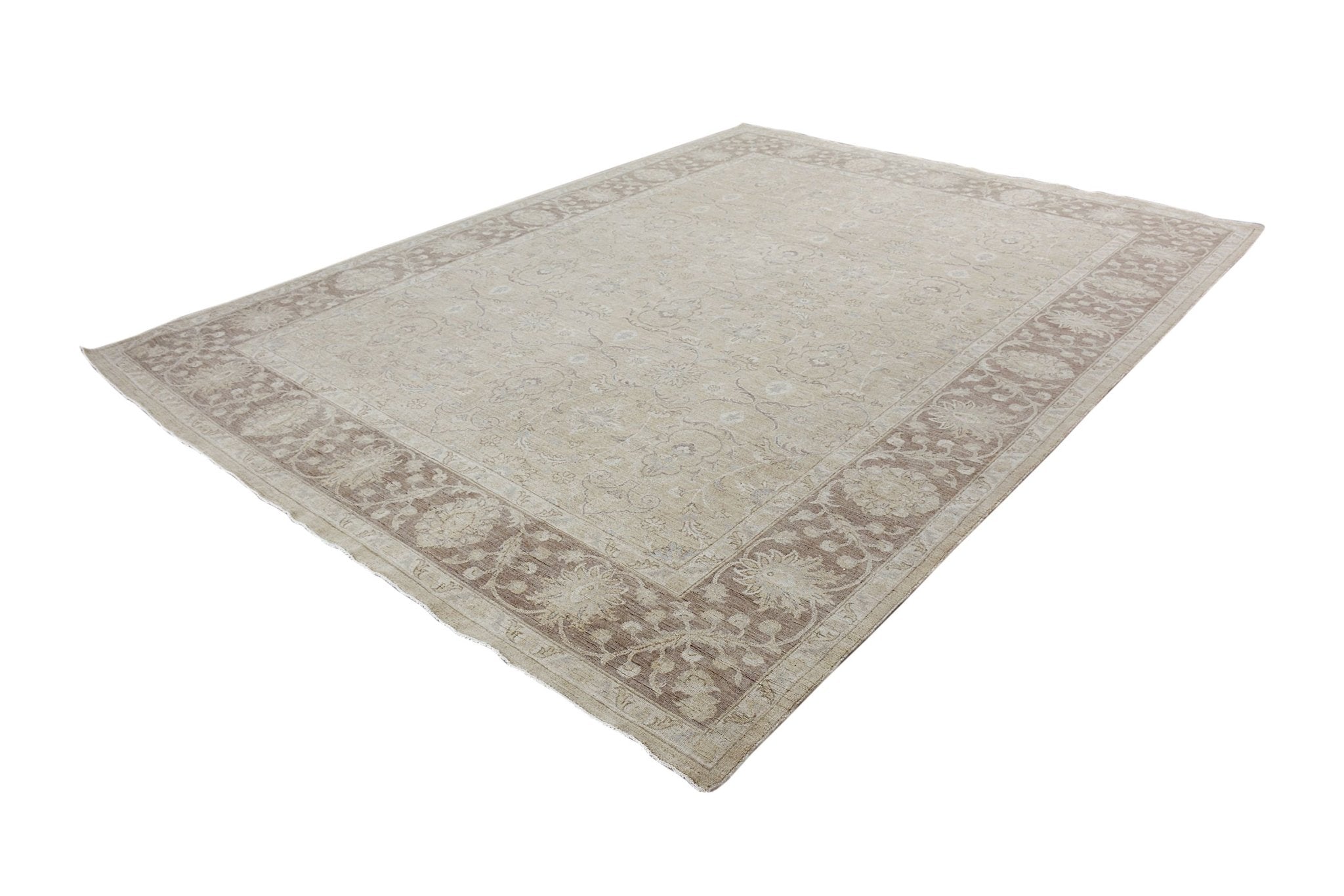 Handmade Afghan Chobi Rug | Bamyan Collection | 352 x 262 cm | 11'7" x 8'8" - Najaf Rugs & Textile