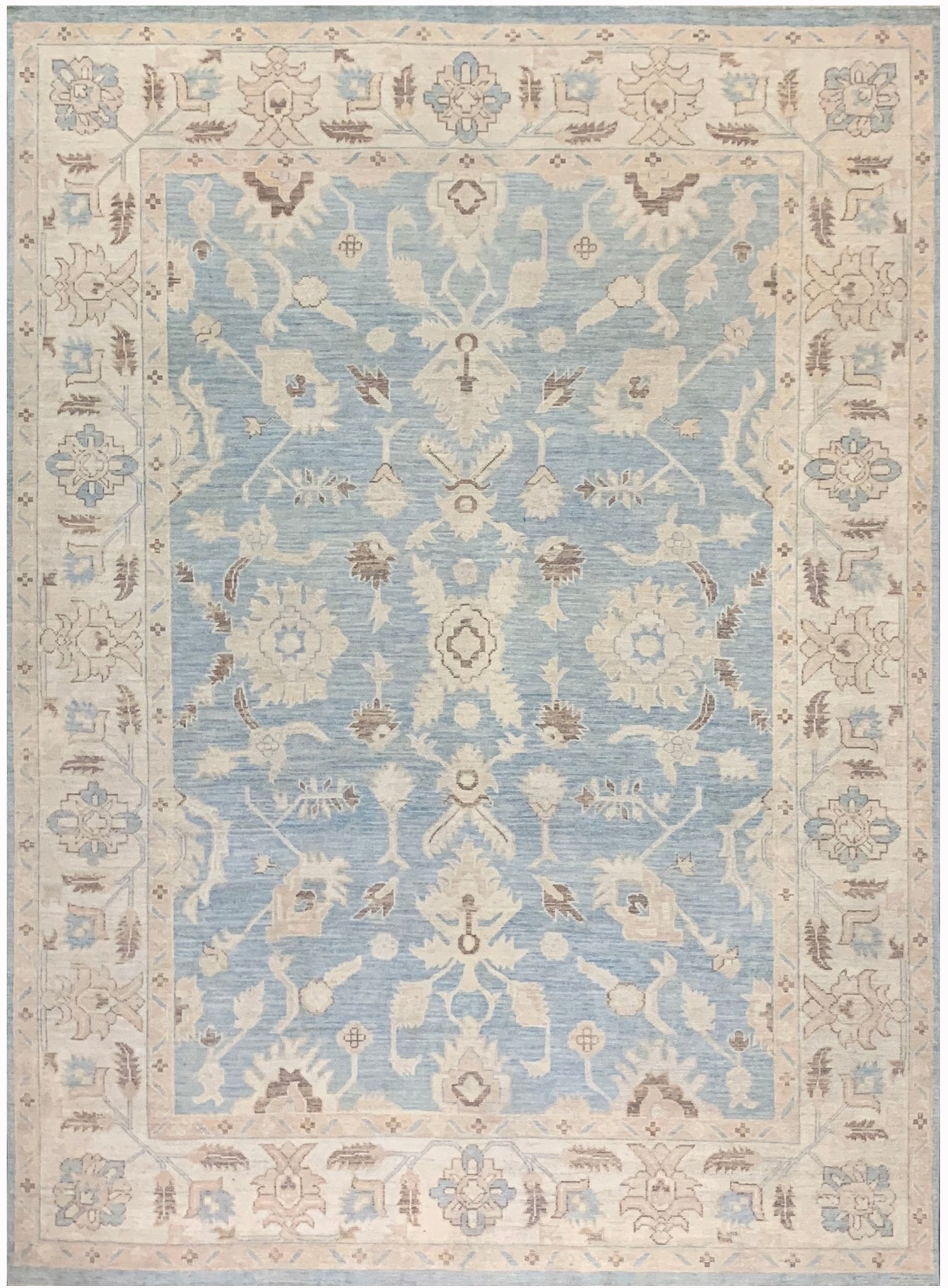 Handmade Afghan Chobi Rug | Bamyan Collection | 359 x 262 cm | 11'8" x 8'6" - Najaf Rugs & Textile