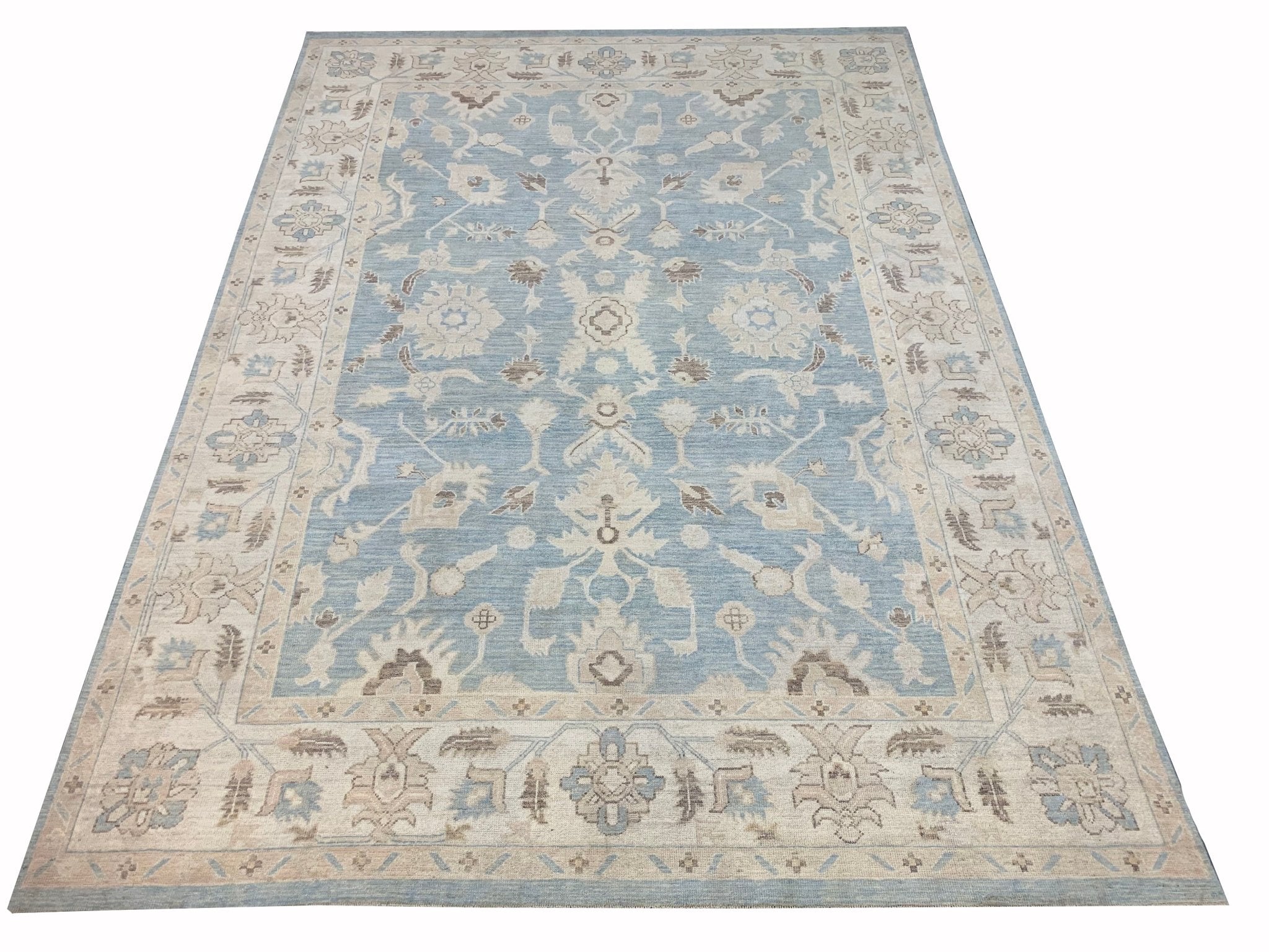 Handmade Afghan Chobi Rug | Bamyan Collection | 359 x 262 cm | 11'8" x 8'6" - Najaf Rugs & Textile