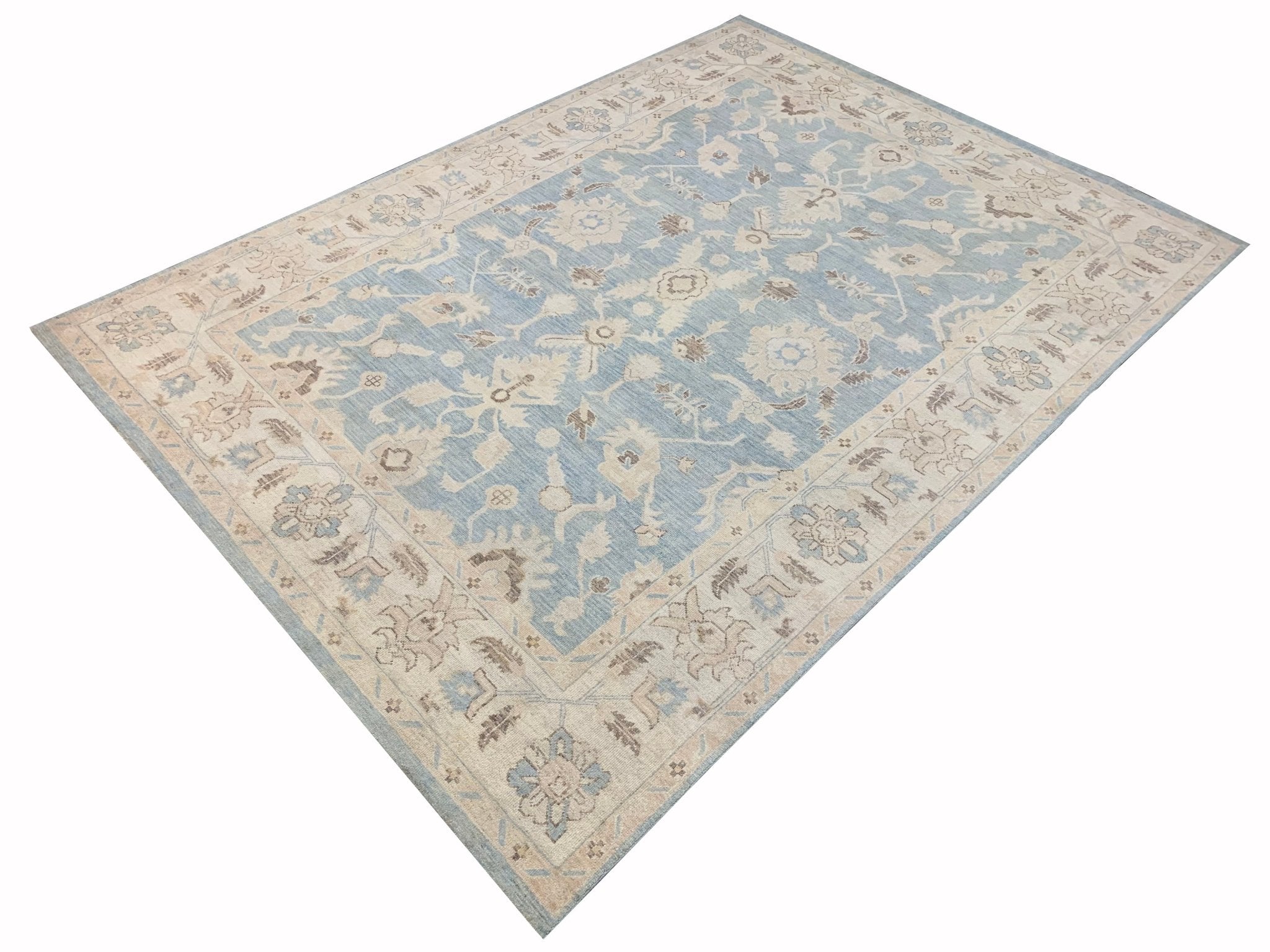 Handmade Afghan Chobi Rug | Bamyan Collection | 359 x 262 cm | 11'8" x 8'6" - Najaf Rugs & Textile