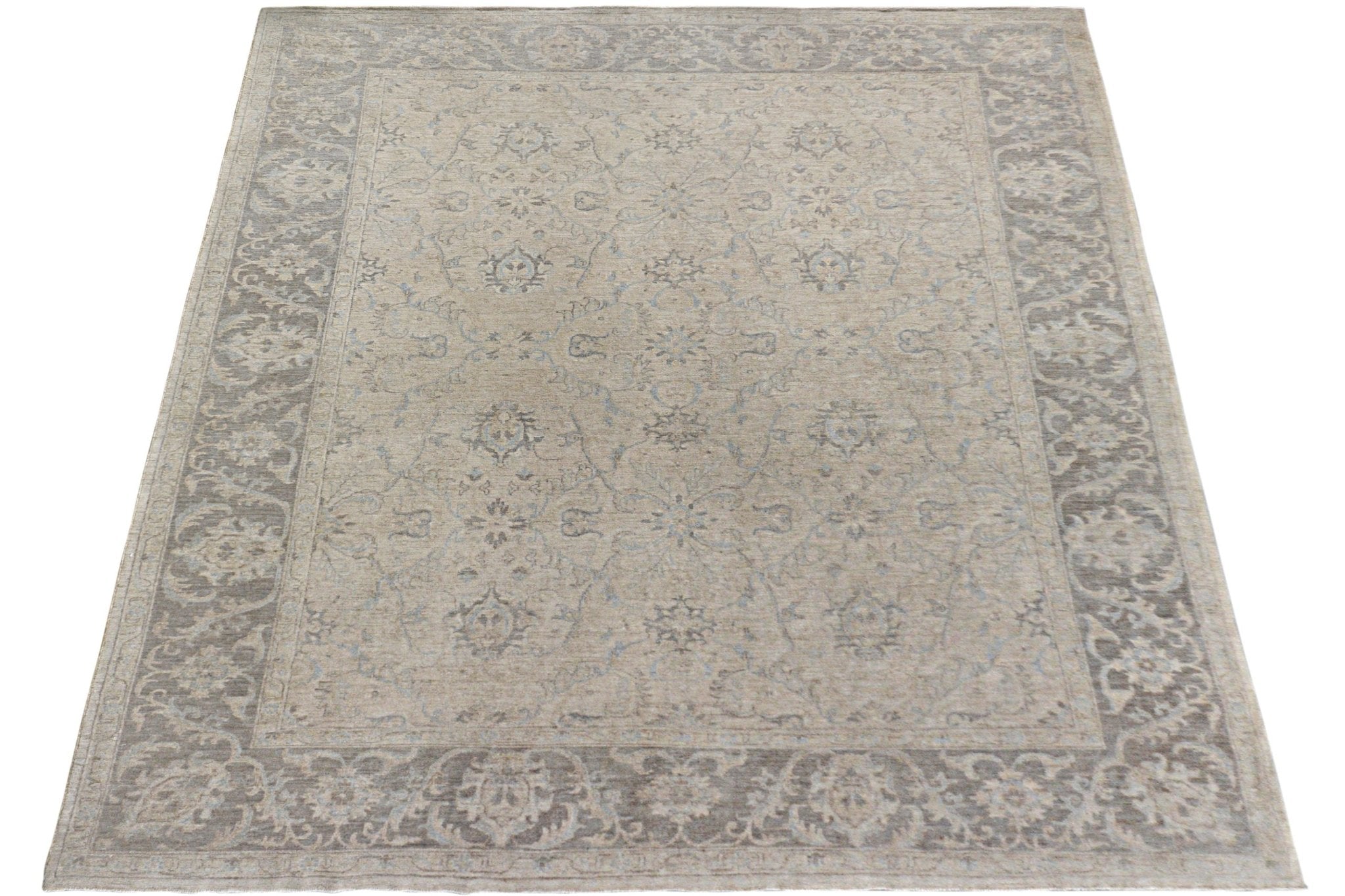 Handmade Afghan Chobi Rug | Bamyan Collection | 382 x 269 cm | 12'7" x 8'10" - Najaf Rugs & Textile