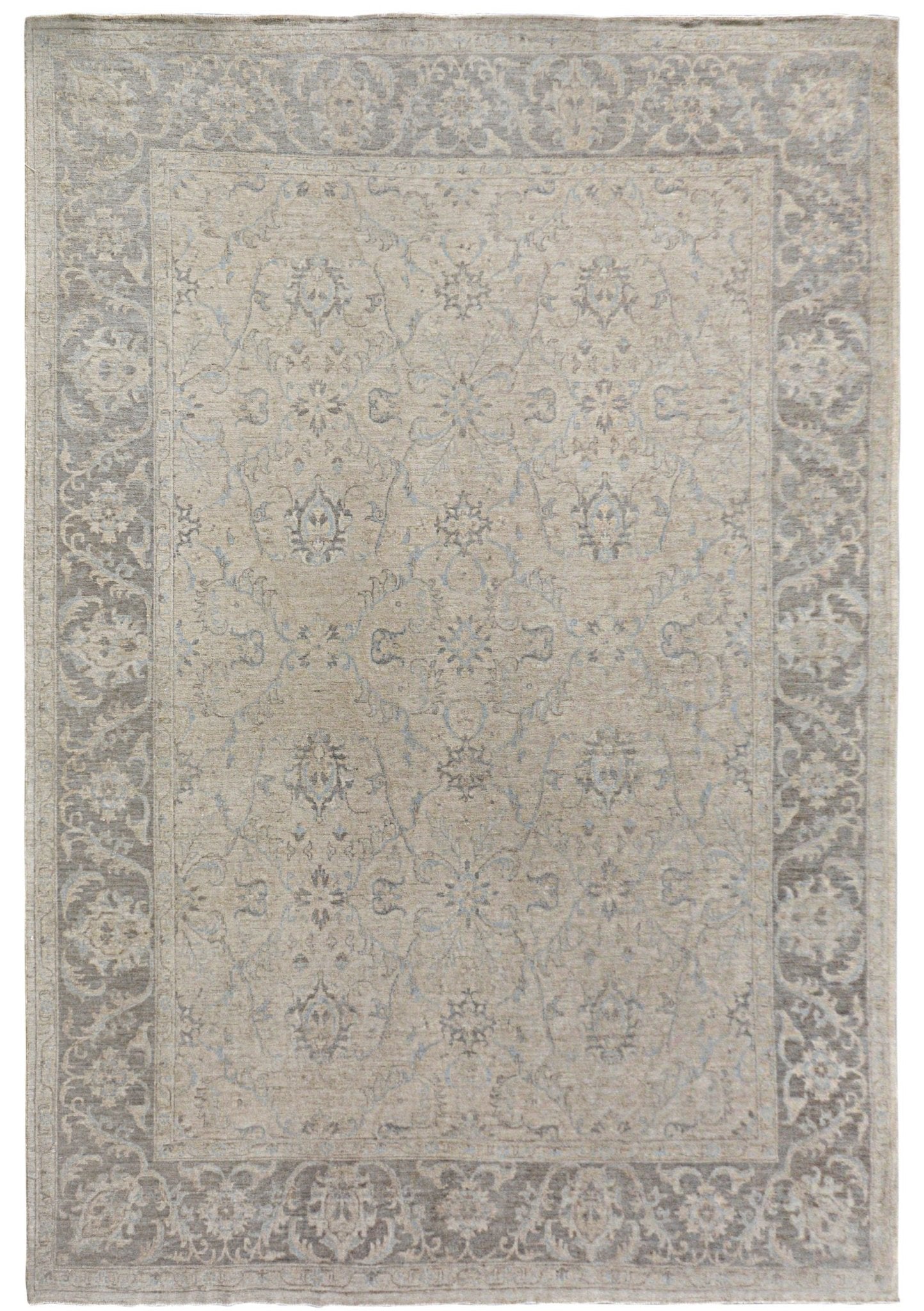 Handmade Afghan Chobi Rug | Bamyan Collection | 382 x 269 cm | 12'7" x 8'10" - Najaf Rugs & Textile