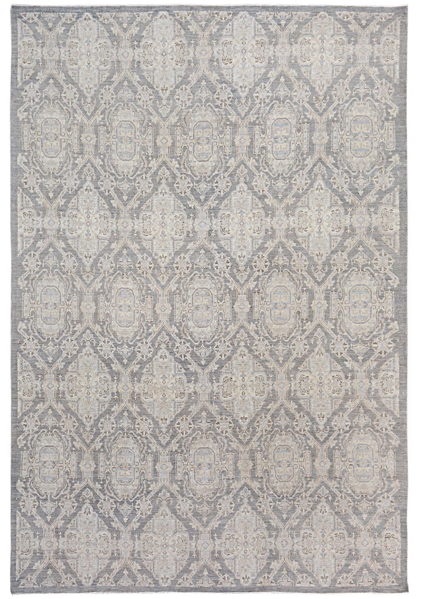 Handmade Afghan Chobi Rug | Bamyan Collection | 388 x 261 cm | 13'9" x 8'7" - Najaf Rugs & Textile