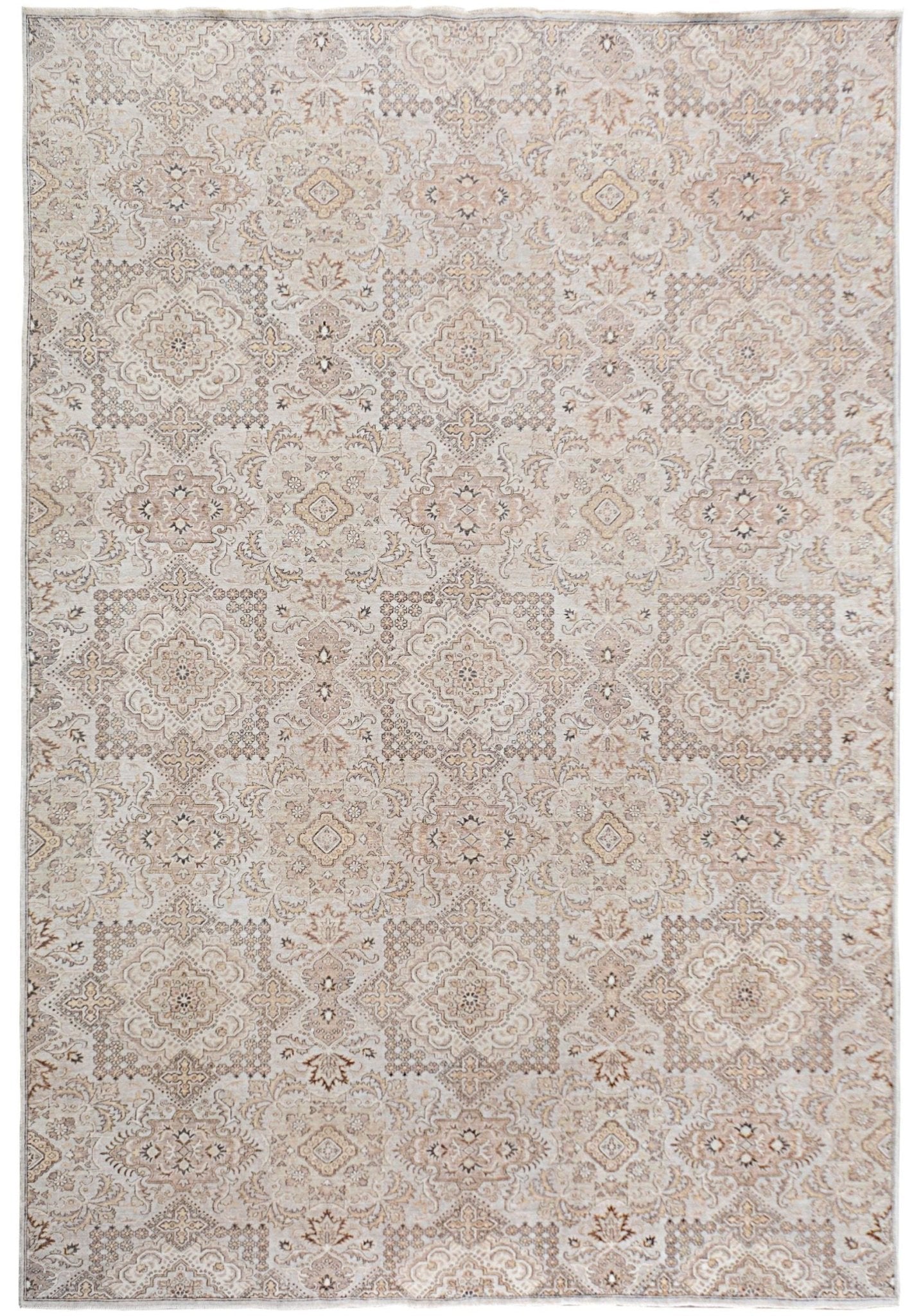 Handmade Afghan Chobi Rug | Bamyan Collection | 438 x 288 cm | 14'1" x 9'6" - Najaf Rugs & Textile