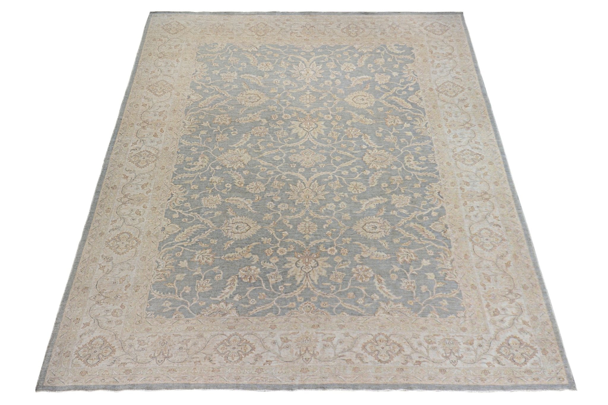 Handmade Afghan Chobi Rug | Bamyan Collection | 447 x 303 cm | 14'8" x 9'11" - Najaf Rugs & Textile