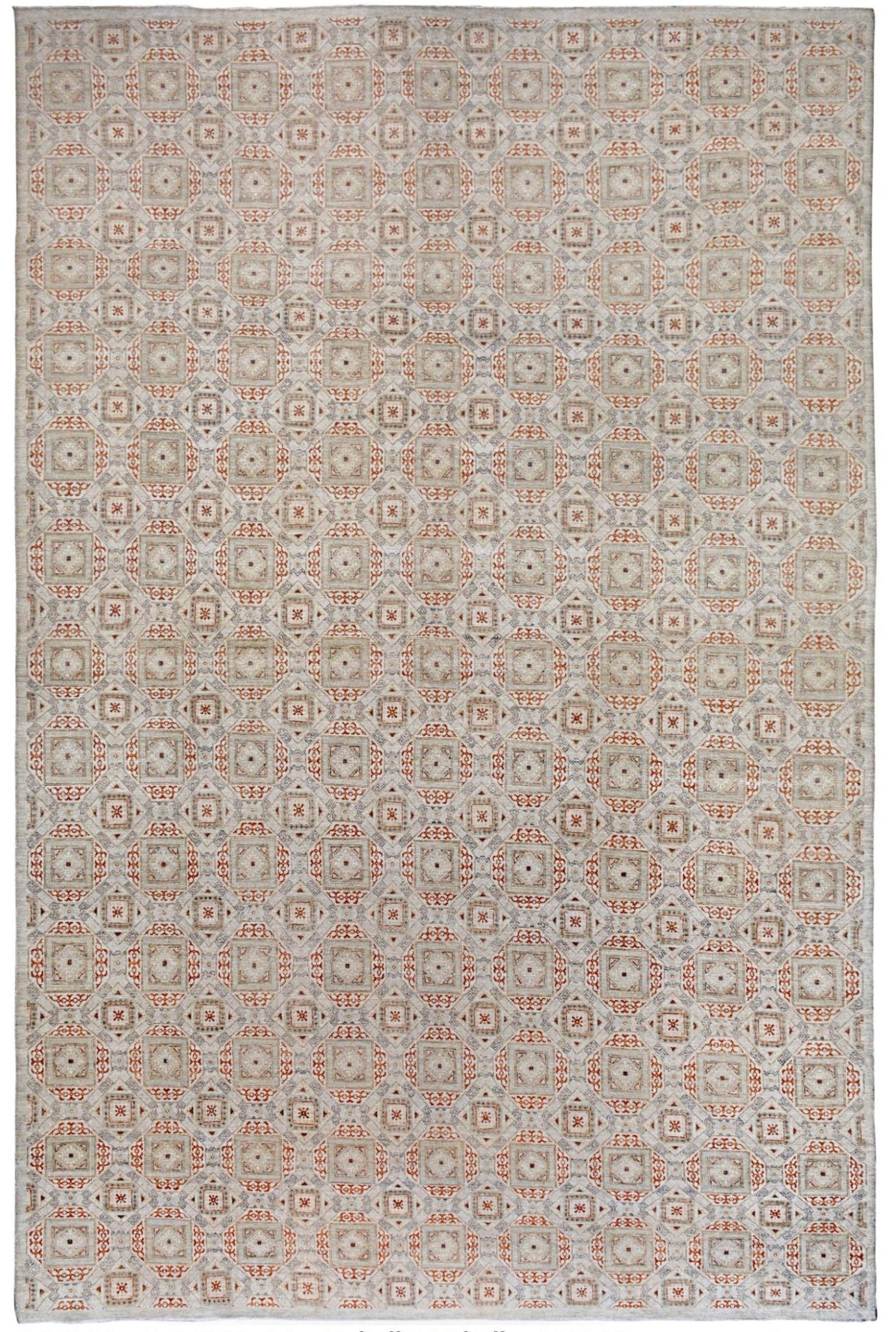 Handmade Afghan Chobi Rug | Bamyan Collection | 536 x 346 cm | 17'7" x 11'5" - Najaf Rugs & Textile