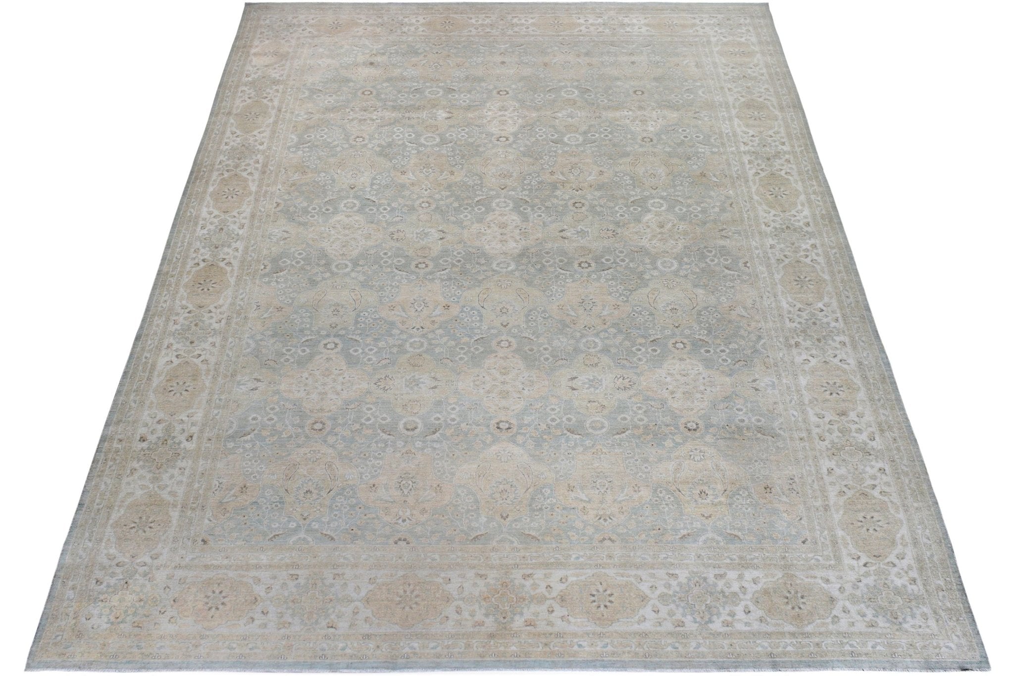 Handmade Afghan Chobi Rug | Bamyan Collection | 550 x 376 cm | 18'1" x 12'4" - Najaf Rugs & Textile