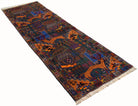 Handmade Afghan Hunting Design Hallway Runner | 266 x 85 cm | 8'9" x 2'10" - Najaf Rugs & Textile