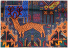 Handmade Afghan Hunting Design Hallway Runner | 266 x 85 cm | 8'9" x 2'10" - Najaf Rugs & Textile