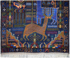 Handmade Afghan Hunting Design Hallway Runner | 275 x 86 cm | 9'1" x 2'10" - Najaf Rugs & Textile