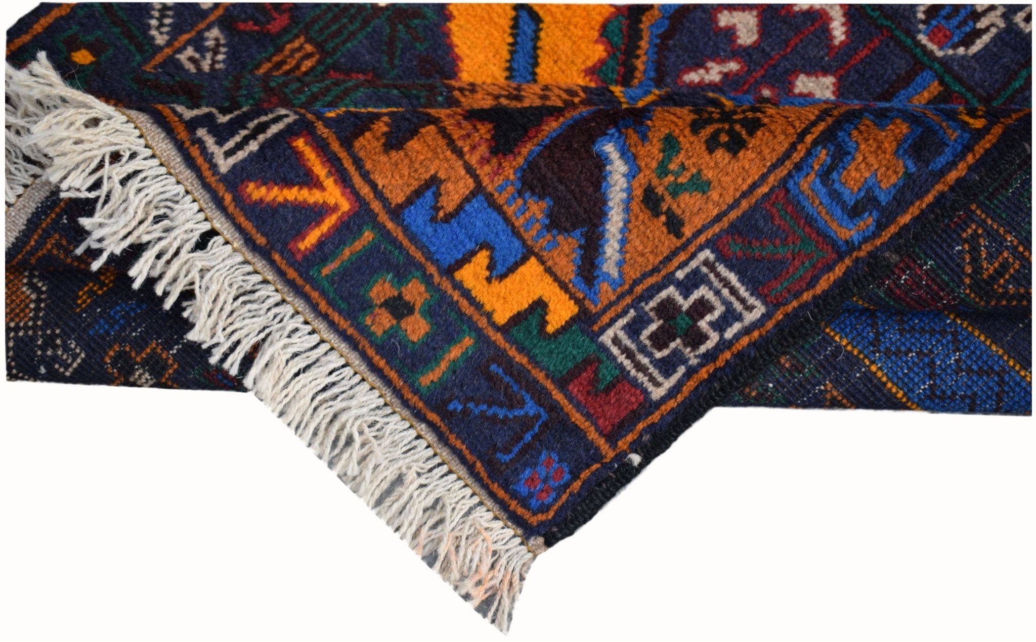 Handmade Afghan Hunting Design Hallway Runner | 287 x 83 cm | 9'5" x 2'9" - Najaf Rugs & Textile