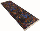 Handmade Afghan Hunting Design Hallway Runner | 294 x 88 cm | 9'8" x 2'11" - Najaf Rugs & Textile