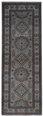 Handmade Afghan Kazakh Hallway Runner | 163 x 58 cm | 5'4" x 1'11" - Najaf Rugs & Textile