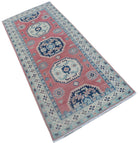 Handmade Afghan Kazakh Hallway Runner | 197 x 78 cm | 6'6" x 2'7" - Najaf Rugs & Textile