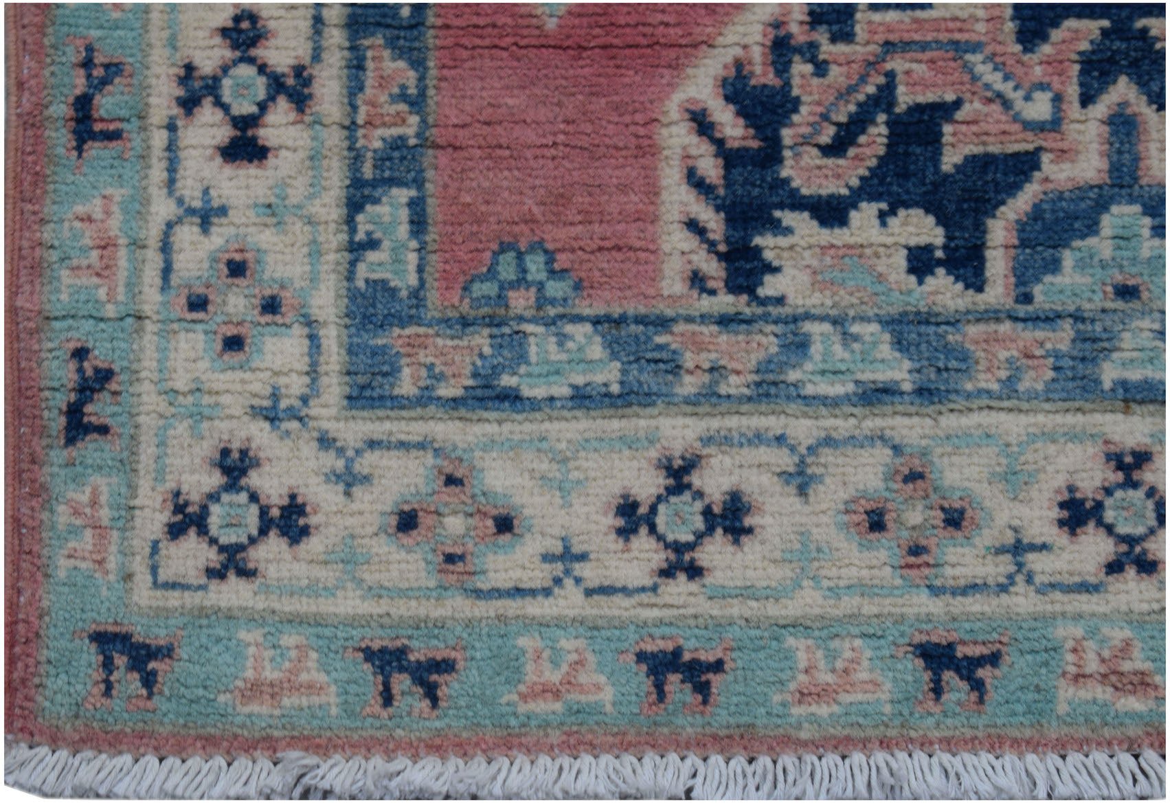 Handmade Afghan Kazakh Hallway Runner | 197 x 78 cm | 6'6" x 2'7" - Najaf Rugs & Textile