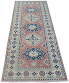 Handmade Afghan Kazakh Hallway Runner | 205 x 82 cm | 6'9" x 2'8" - Najaf Rugs & Textile