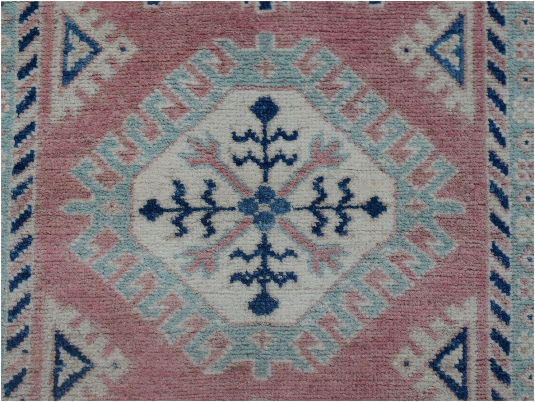 Handmade Afghan Kazakh Hallway Runner | 205 x 82 cm | 6'9" x 2'8" - Najaf Rugs & Textile