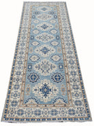 Handmade Afghan Kazakh Hallway Runner | 238 x 79 cm | 7'10" x 2'7" - Najaf Rugs & Textile