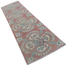 Handmade Afghan Kazakh Hallway Runner | 282 x 76 cm | 9'3" x 2'6" - Najaf Rugs & Textile