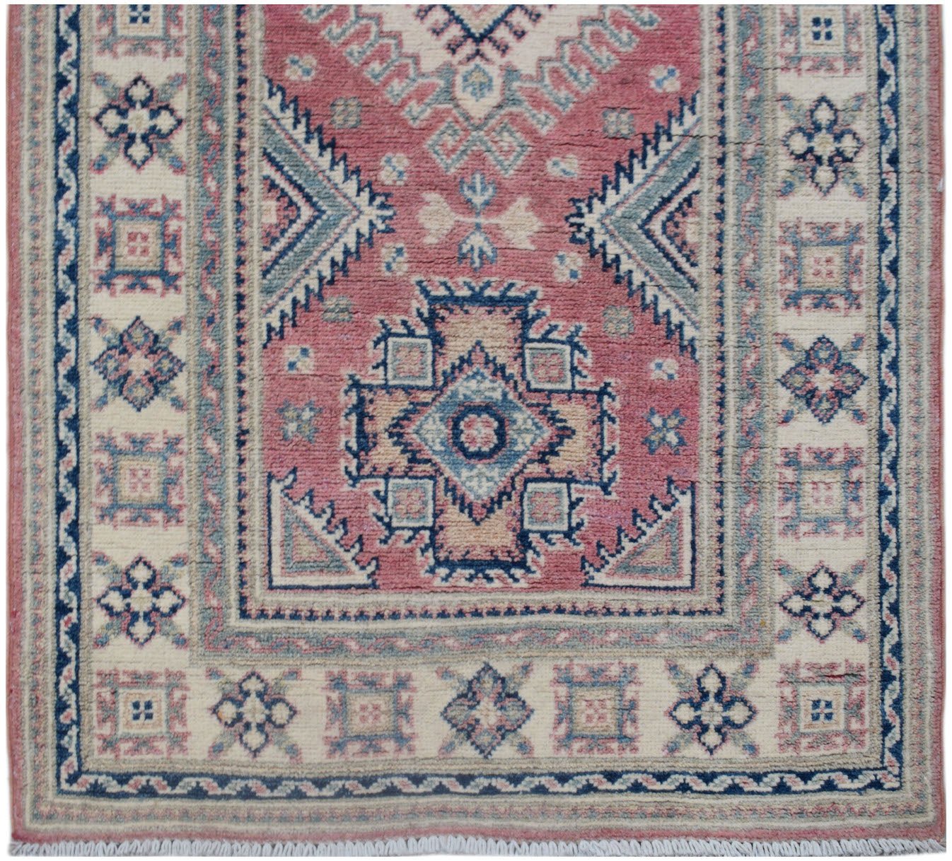 Handmade Afghan Kazakh Hallway Runner | 286 x 80 cm | 9'5" x 2'8" - Najaf Rugs & Textile