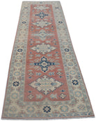 Handmade Afghan Kazakh Hallway Runner | 289 x 81 cm | 9'6" x 2'9" - Najaf Rugs & Textile