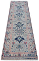 Handmade Afghan Kazakh Hallway Runner | 290 x 80 cm | 9'6" x 2'8" - Najaf Rugs & Textile