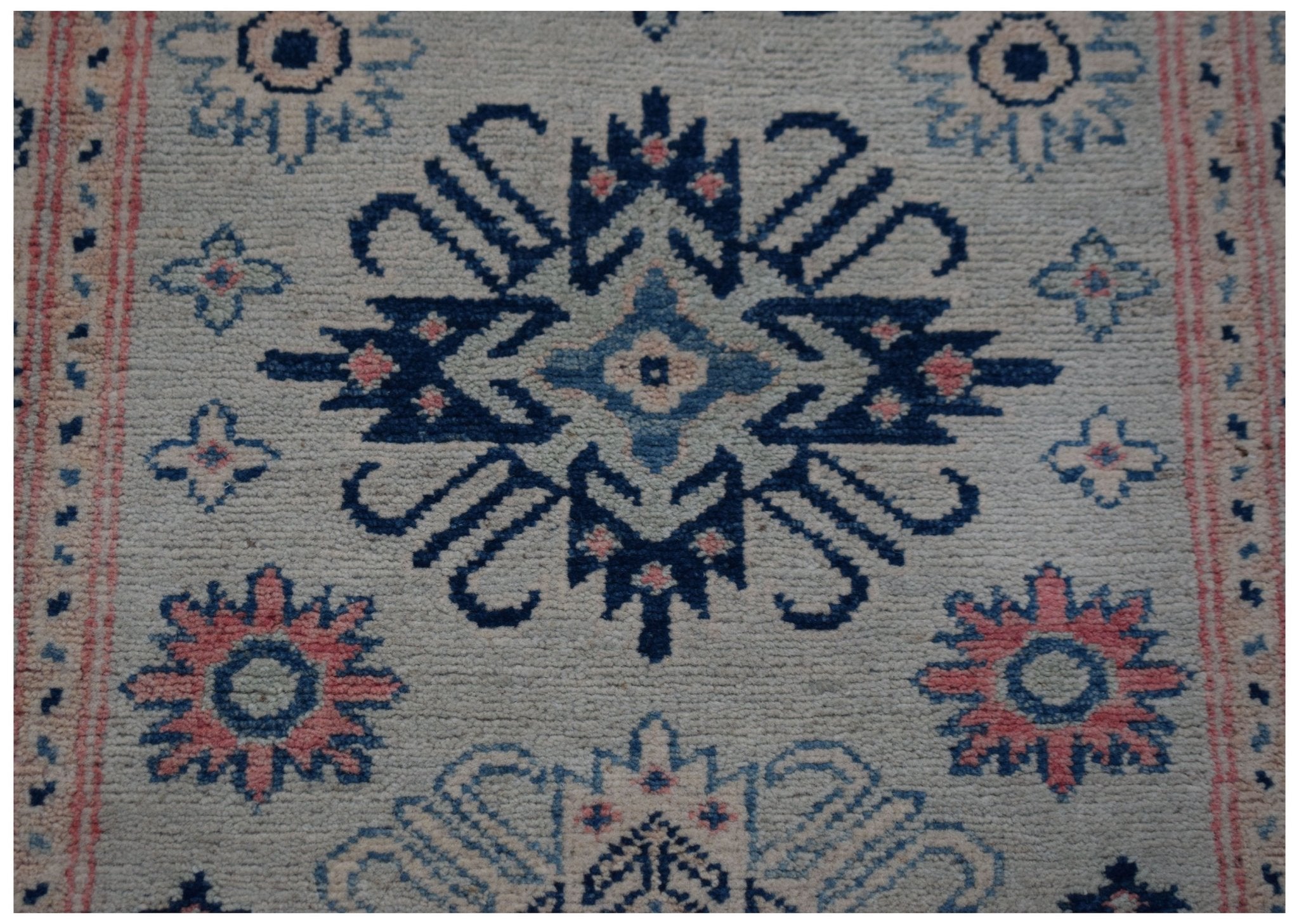 Handmade Afghan Kazakh Hallway Runner | 290 x 80 cm | 9'6" x 2'8" - Najaf Rugs & Textile