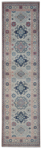 Handmade Afghan Kazakh Hallway Runner | 290 x 80 cm | 9'6" x 2'8" - Najaf Rugs & Textile