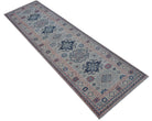 Handmade Afghan Kazakh Hallway Runner | 290 x 80 cm | 9'6" x 2'8" - Najaf Rugs & Textile