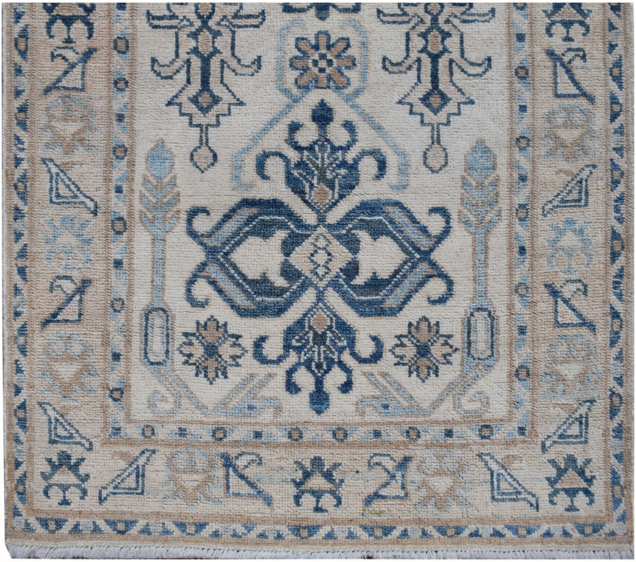 Handmade Afghan Kazakh Hallway Runner | 292 x 77 cm | 9'7" x 2'7" - Najaf Rugs & Textile