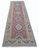 Handmade Afghan Kazakh Hallway Runner | 294 x 85 cm | 9'8" x 2'9" - Najaf Rugs & Textile