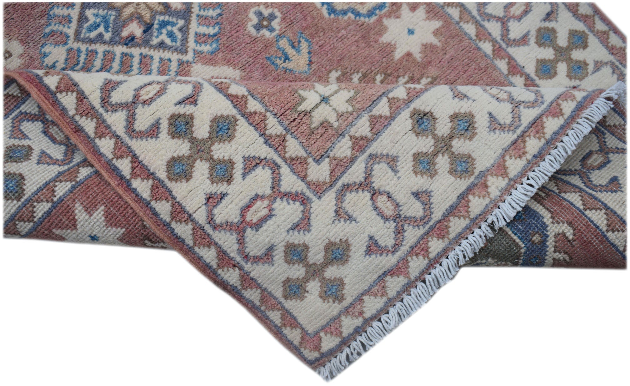 Handmade Afghan Kazakh Hallway Runner | 295 x 80 cm | 9'8" x 2'8" - Najaf Rugs & Textile