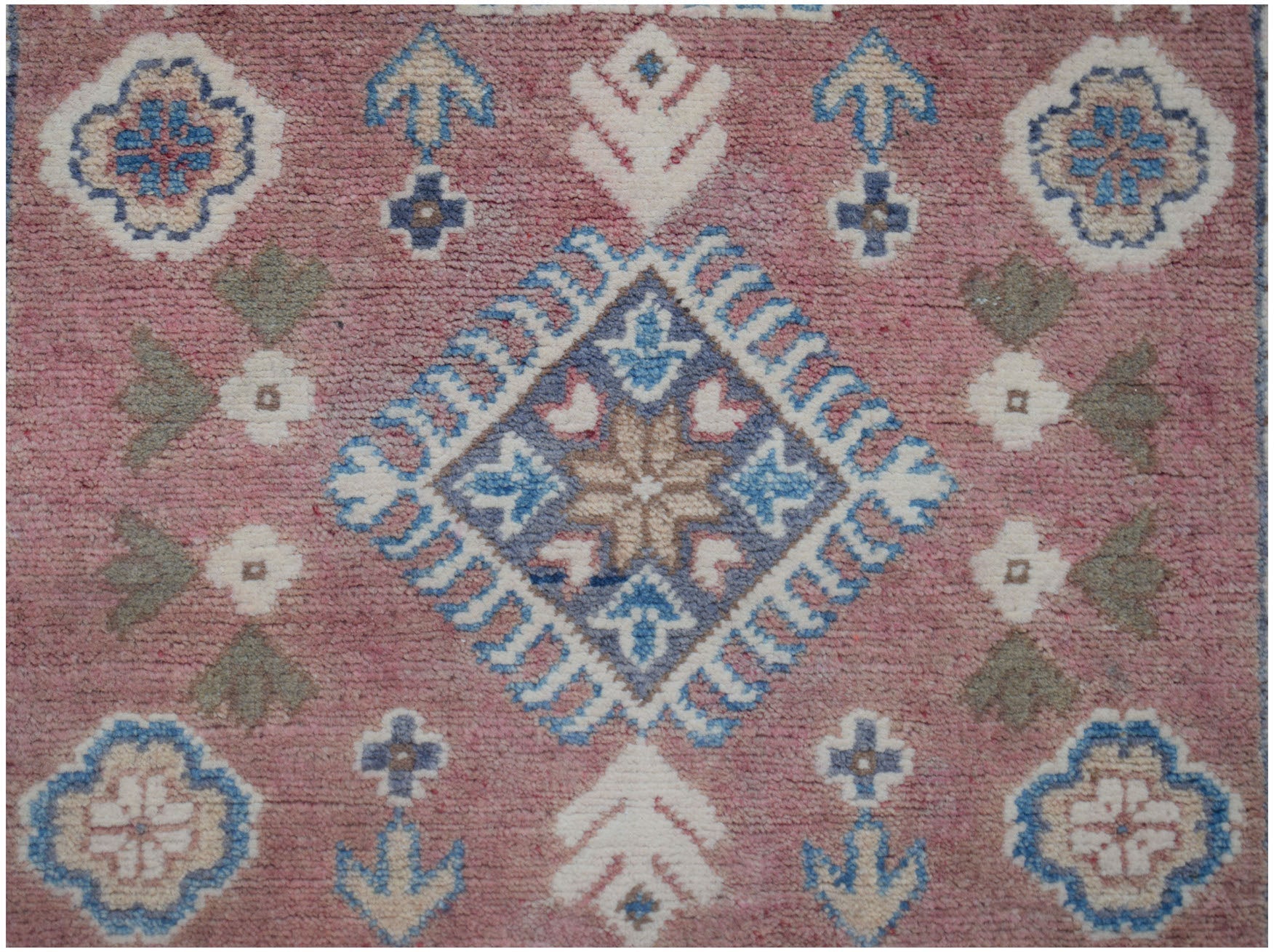 Handmade Afghan Kazakh Hallway Runner | 295 x 80 cm | 9'8" x 2'8" - Najaf Rugs & Textile