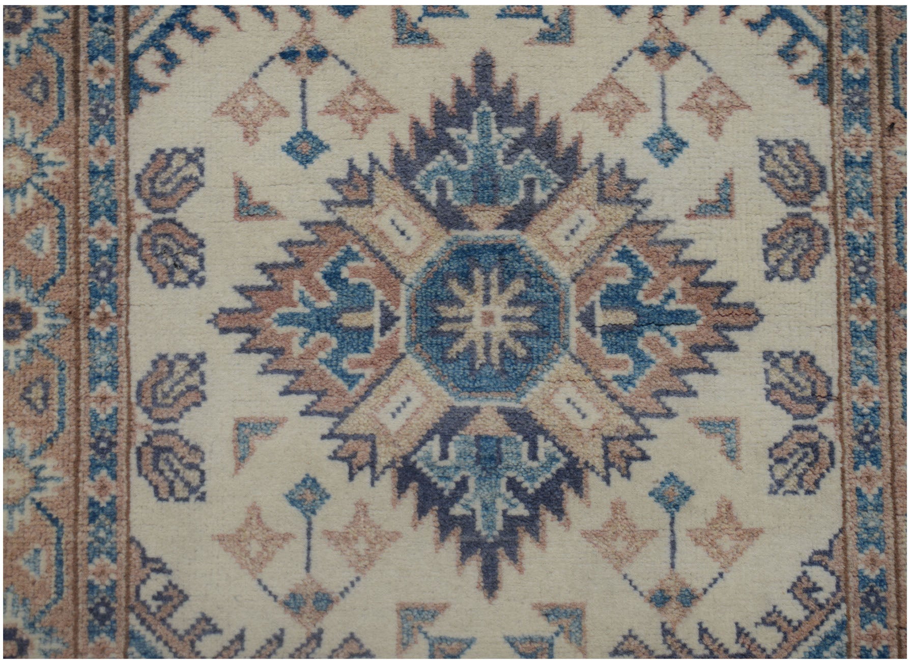 Handmade Afghan Kazakh Hallway Runner | 298 x 77 cm | 9'10" x 2'7" - Najaf Rugs & Textile