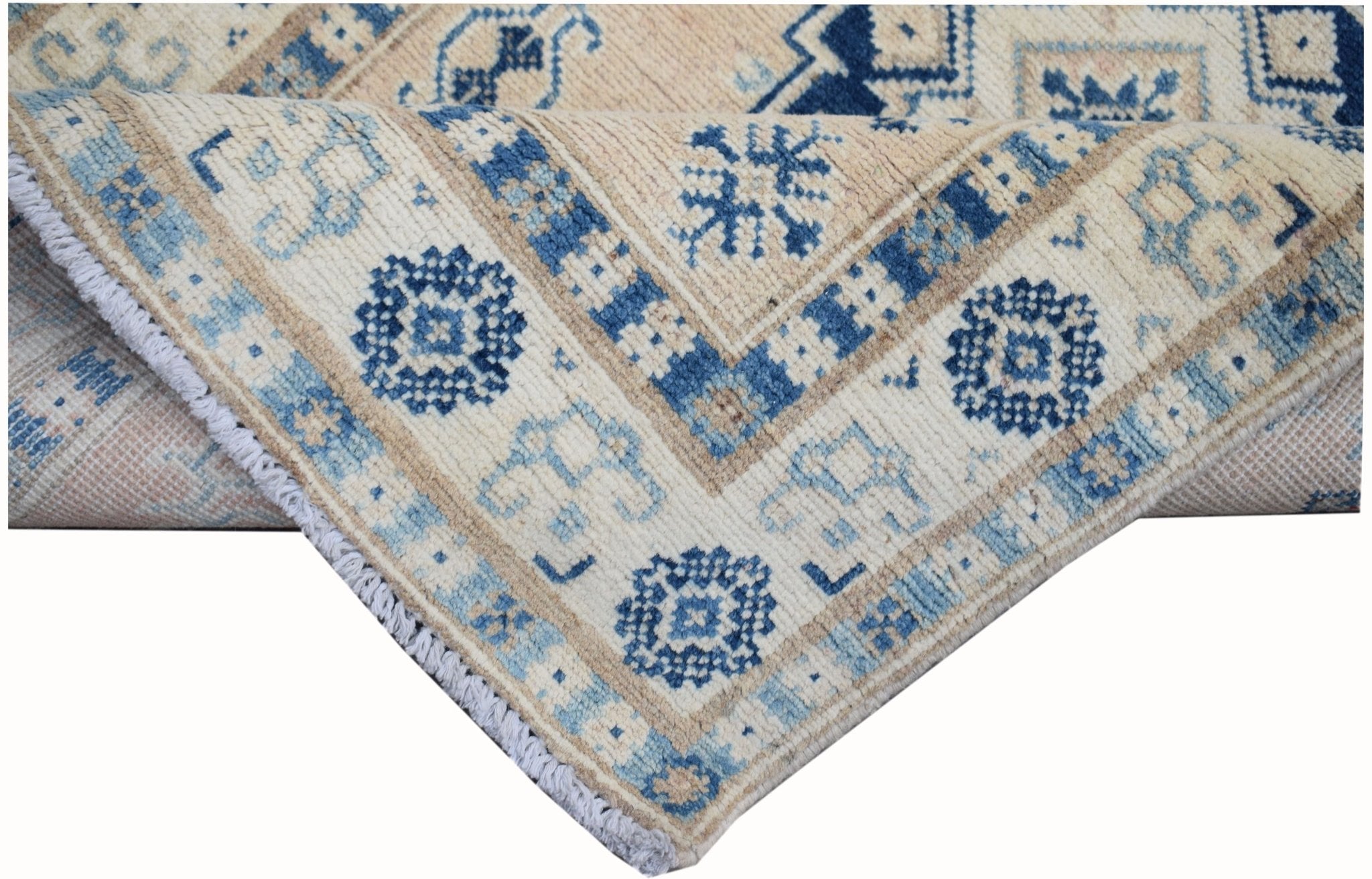 Handmade Afghan Kazakh Hallway Runner | 299 x 80 cm | 9'10" x 2'8" - Najaf Rugs & Textile