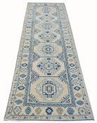 Handmade Afghan Kazakh Hallway Runner | 300 x 79 cm | 9'10" x 2'7" - Najaf Rugs & Textile