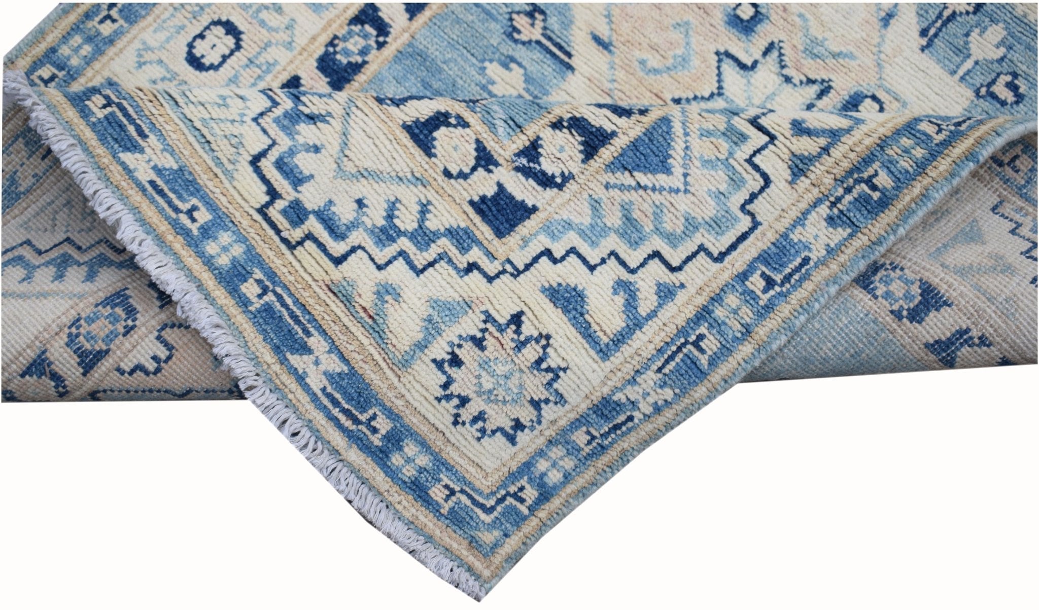 Handmade Afghan Kazakh Hallway Runner | 300 x 80 cm | 9'10" x 2'7" - Najaf Rugs & Textile