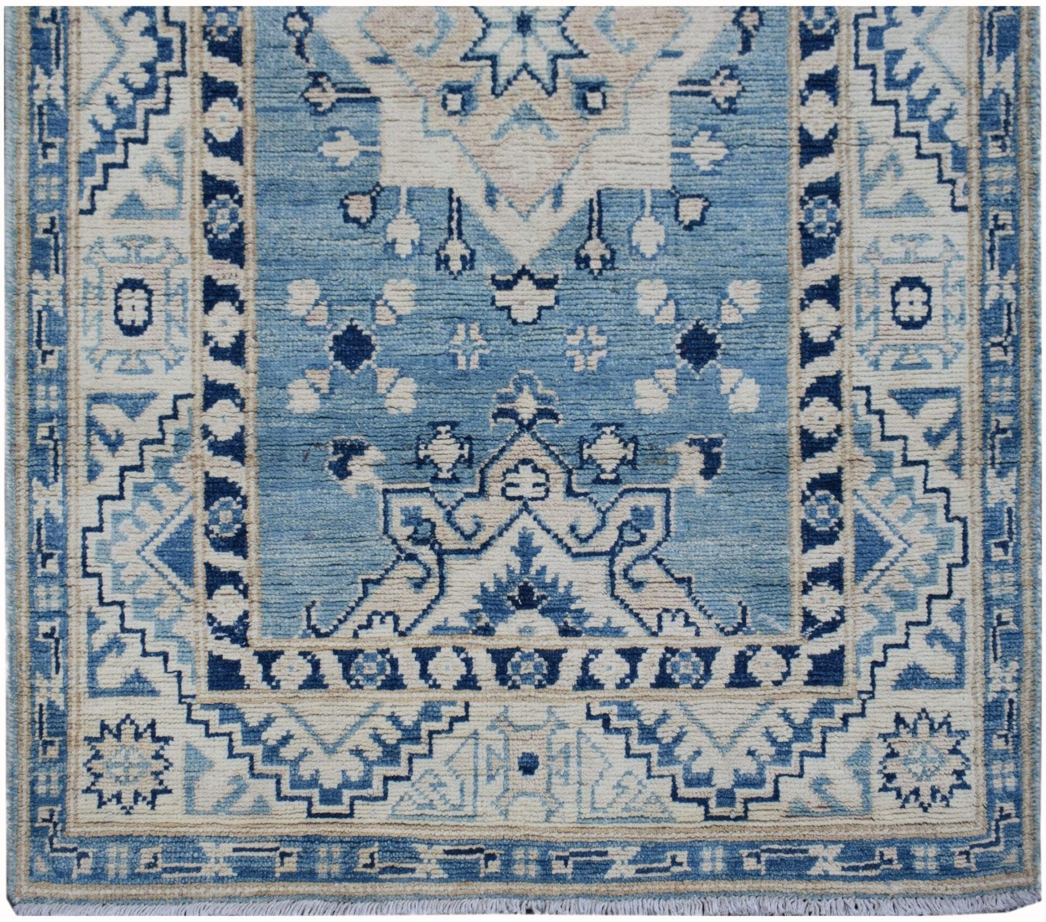 Handmade Afghan Kazakh Hallway Runner | 300 x 80 cm | 9'10" x 2'7" - Najaf Rugs & Textile