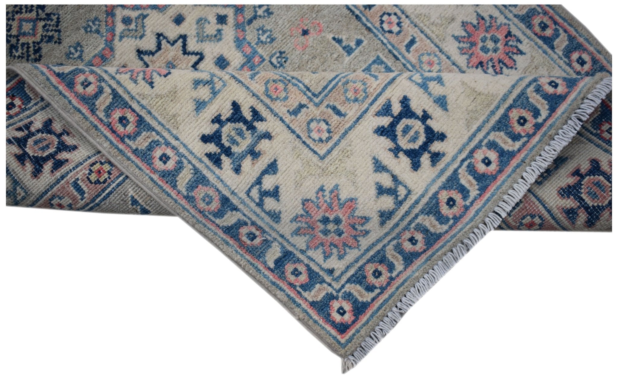 Handmade Afghan Kazakh Hallway Runner | 305 x 83 cm | 10' x 2'8" - Najaf Rugs & Textile