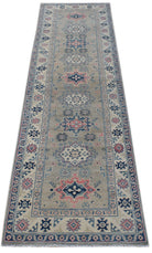 Handmade Afghan Kazakh Hallway Runner | 305 x 83 cm | 10' x 2'8" - Najaf Rugs & Textile