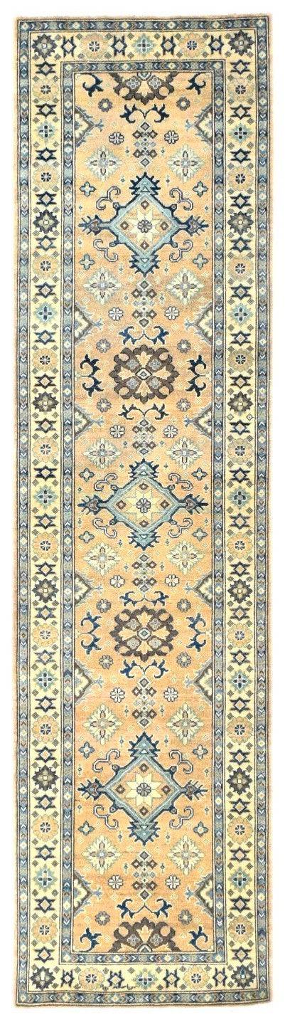 Handmade Afghan Kazakh Hallway Runner | 309 x 83 cm - Najaf Rugs & Textile