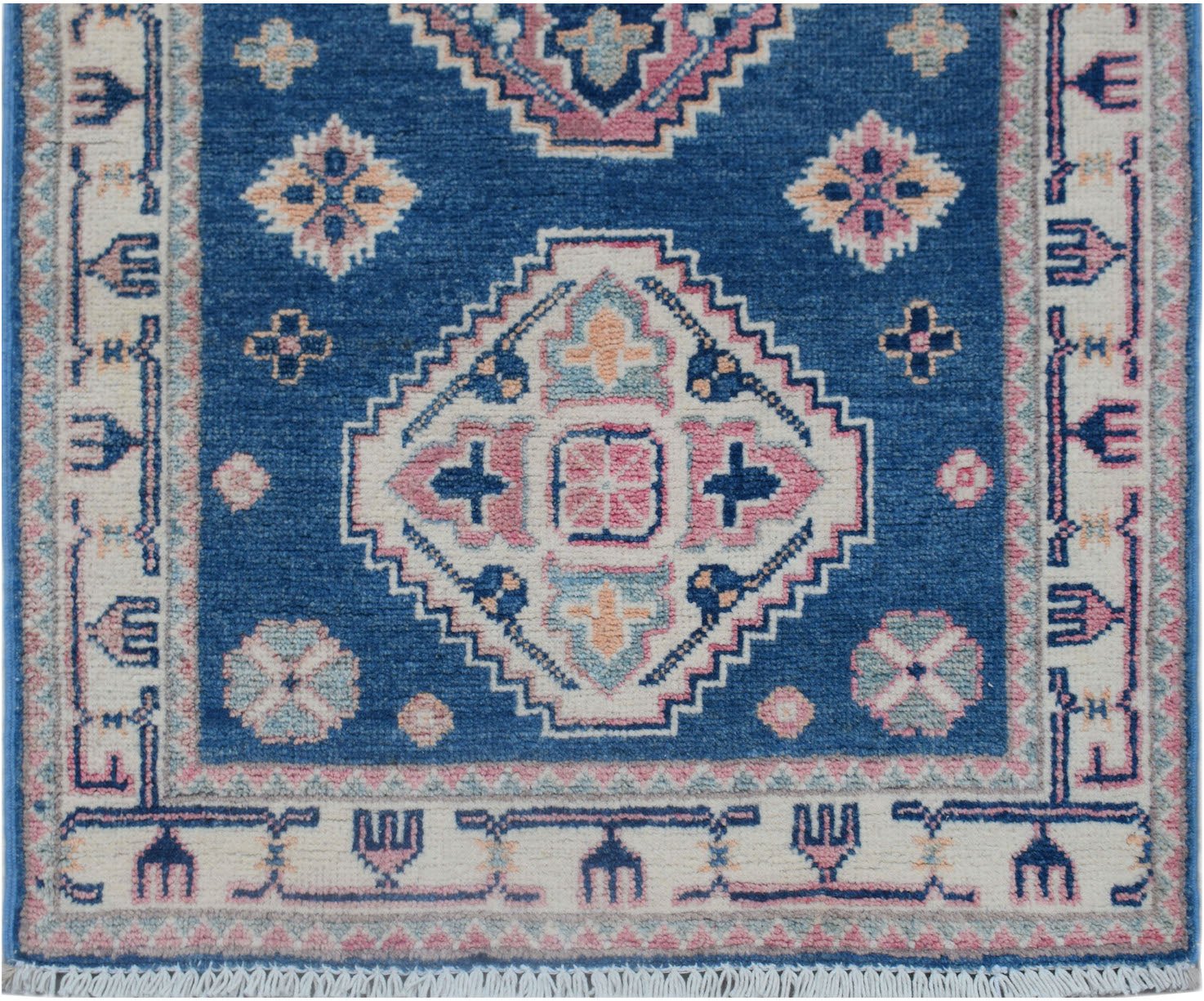 Handmade Afghan Kazakh Hallway Runner | 315 x 67 cm | 10'4" x 2'3" - Najaf Rugs & Textile