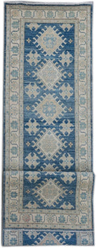 Handmade Afghan Kazakh Hallway Runner | 352 x 80 cm - Najaf Rugs & Textile