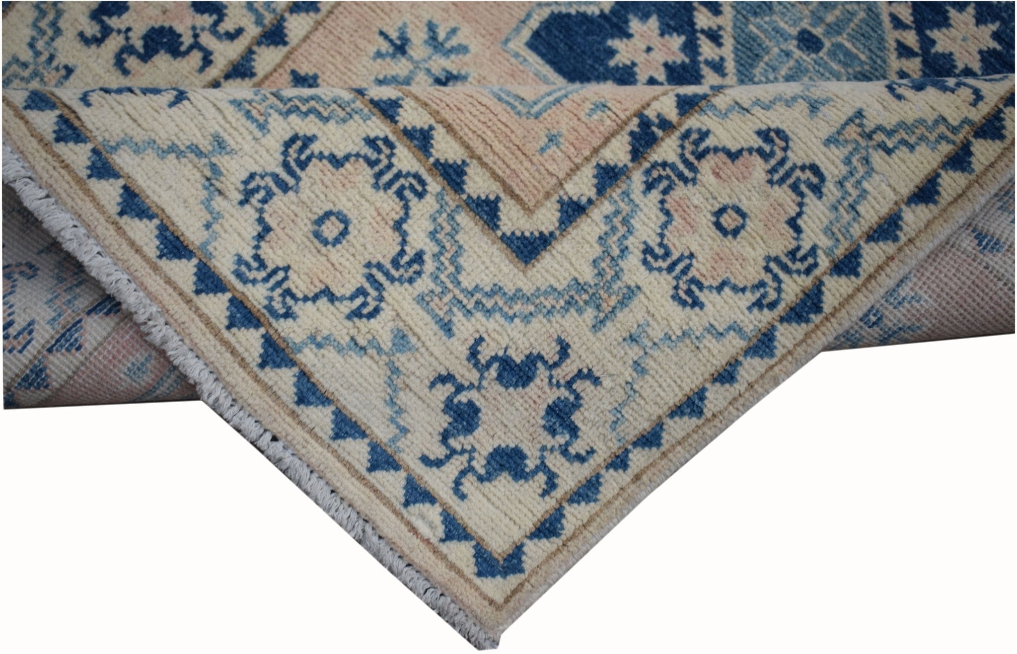 Handmade Afghan Kazakh Hallway Runner | 397 x 88 cm | 13' x 2'10" - Najaf Rugs & Textile