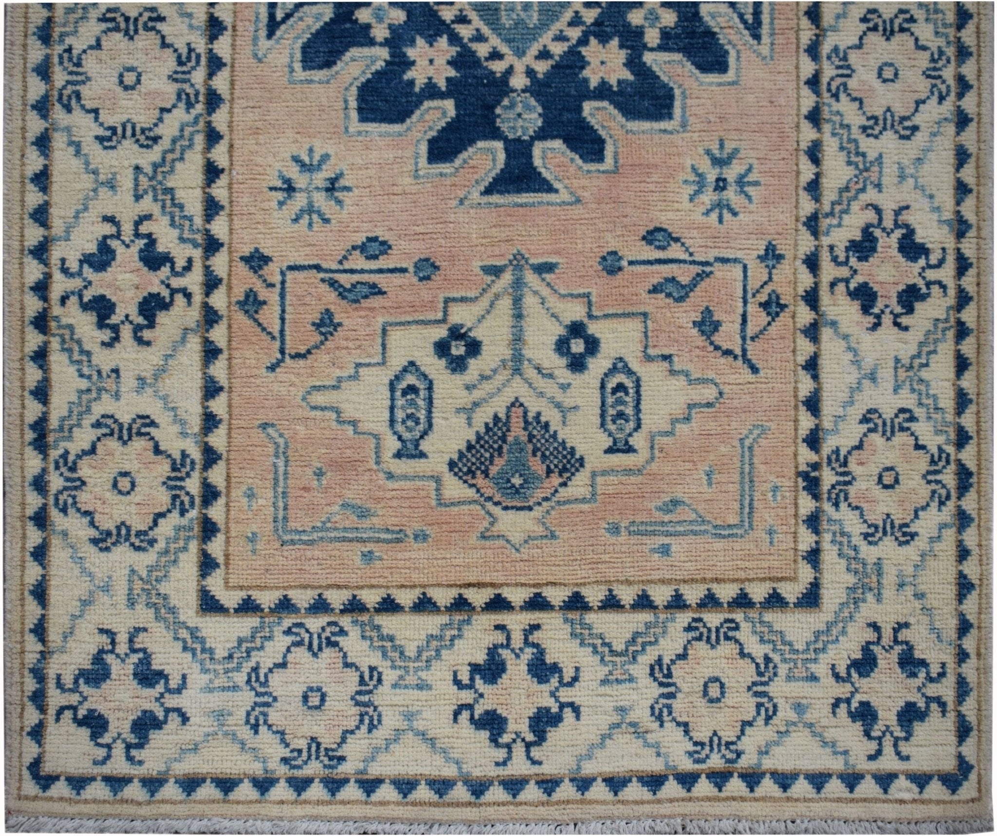 Handmade Afghan Kazakh Hallway Runner | 397 x 88 cm | 13' x 2'10" - Najaf Rugs & Textile