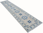 Handmade Afghan Kazakh Hallway Runner | 400 x 75 cm | 13'1" x 2'6" - Najaf Rugs & Textile