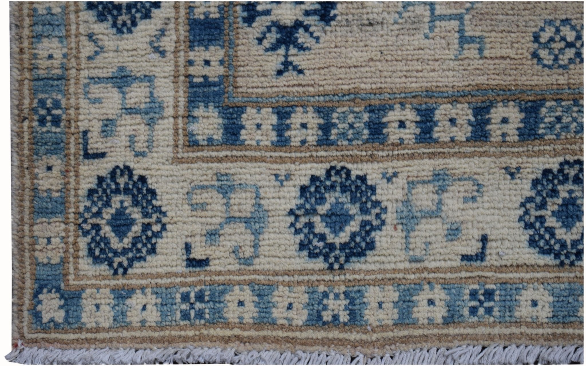 Handmade Afghan Kazakh Hallway Runner | 400 x 75 cm | 13'1" x 2'6" - Najaf Rugs & Textile