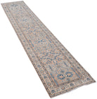 Handmade Afghan Kazakh Hallway Runner | 408 x 83 cm - Najaf Rugs & Textile