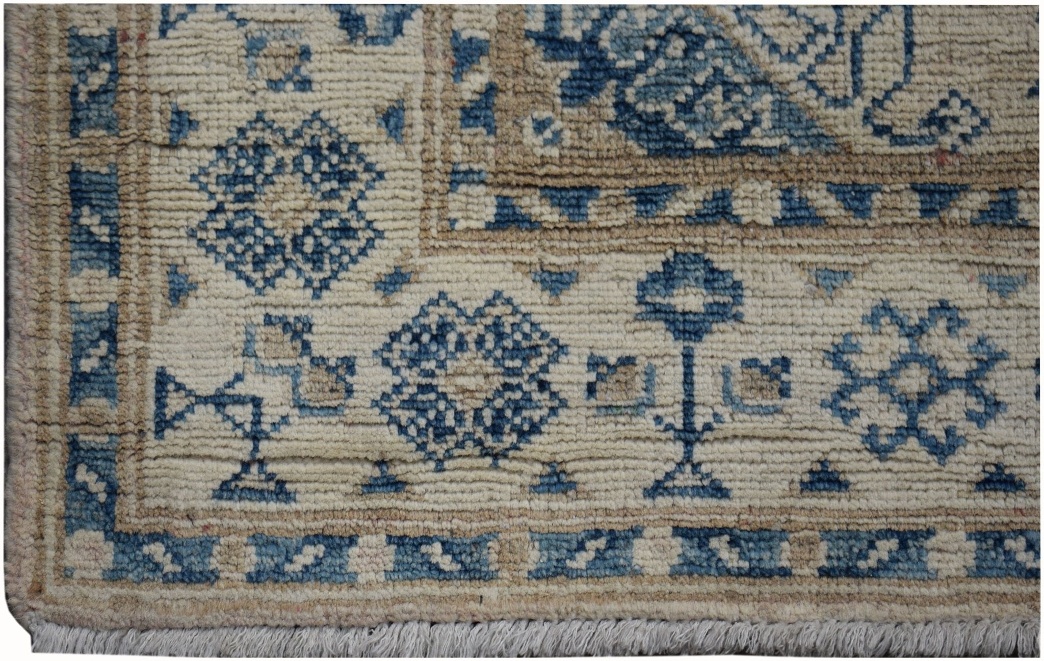 Handmade Afghan Kazakh Hallway Runner | 454 x 77 cm | 14'4" x 2'6" - Najaf Rugs & Textile